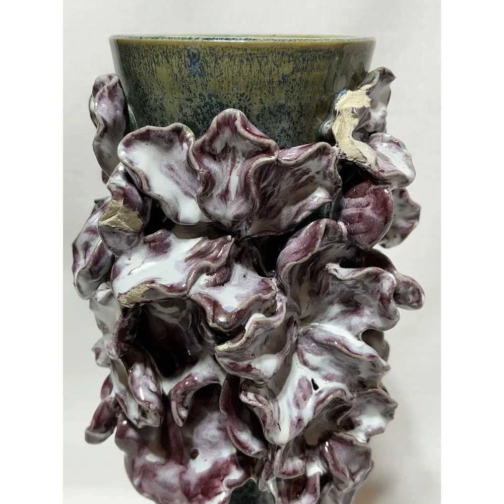 Matthew Solomon Glazed Ceramic Vase New York U.S. 2010 Signed Maison Gerard READ